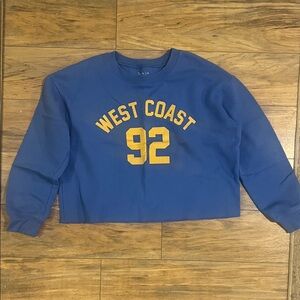Zoe + Liv Blue and Yellow West Coast 92 Sweatshirt